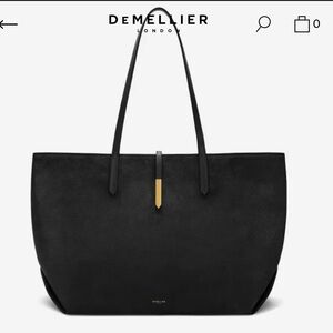 Demellier The Large Tokyo Suede Tote, Black